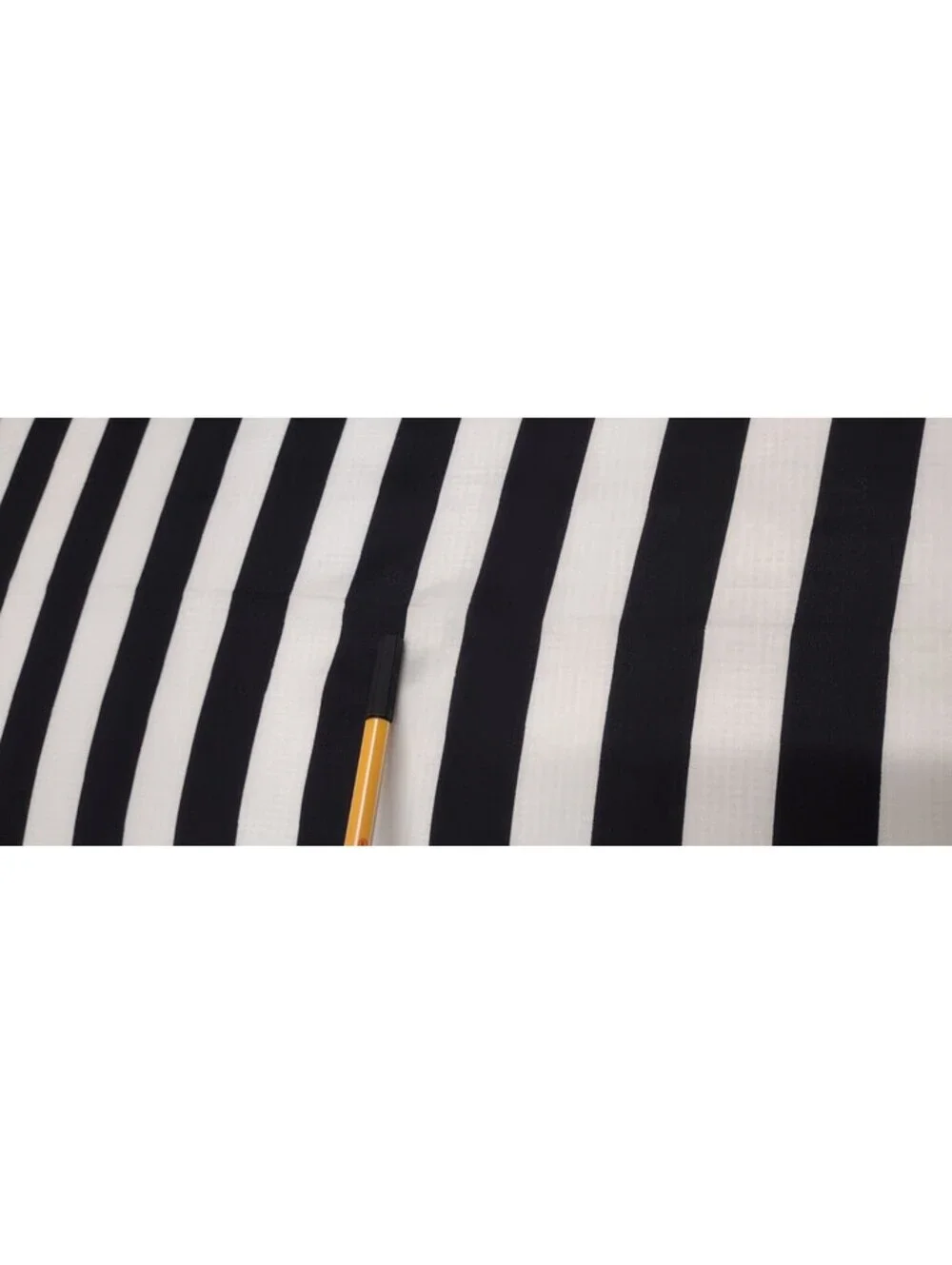 Vintage 1960s Echo Silk Scarf Mod Black & White Stripes MID CENTURY MOD UNISEX